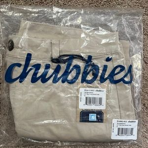 BRAND NEW Size 32 Chubbies 5.5” Inseam Flat Front Khaki Shorts